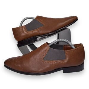 Ted Baker London Chelsea Leather Loafers Brown 28920 Men's 8